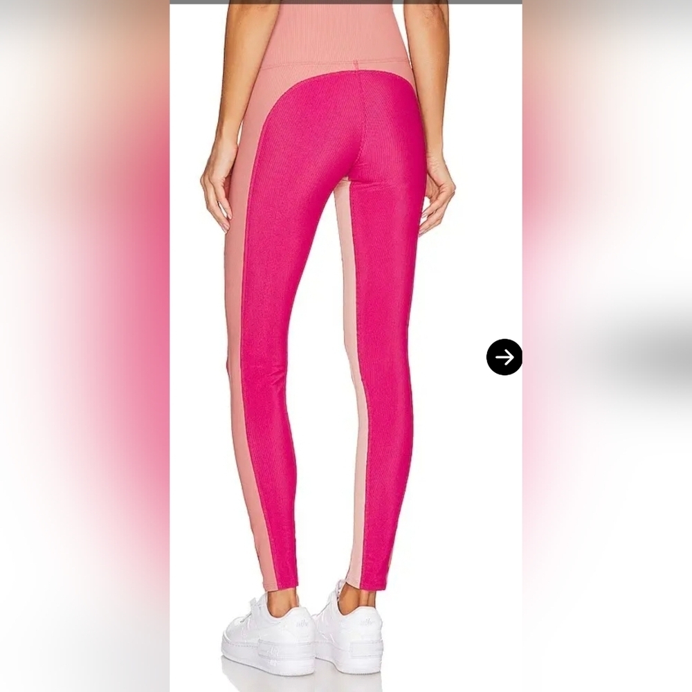 Beach riot Colorblock Women's Leggings inpink And Peach Size M - Picture 4 of 9